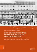 Cover-Bild Zur Geschichte der österreichischen Denkmalpflege