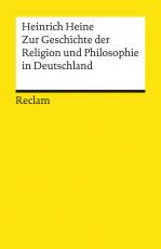 Cover-Bild Zur Geschichte der Religion und Philosphie in Deutschland