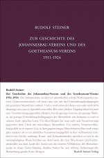 Cover-Bild Zur Geschichte des Johannesbau-Vereins und des Goetheanum-Vereins 1911-1924