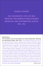 Cover-Bild Zur Geschichte und aus den Inhalten der erkenntniskultischen Abteilung der Esoterischen Schule 1904 bis 1914