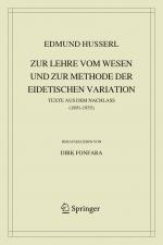 Cover-Bild Zur Lehre vom Wesen und zur Methode der eidetischen Variation