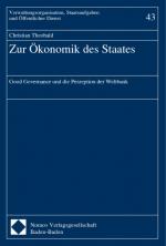 Cover-Bild Zur Ökonomik des Staates