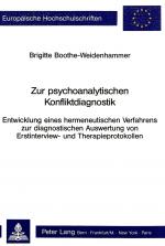 Cover-Bild Zur psychoanalytischen Konfliktdiagnostik