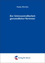 Cover-Bild Zur Untreuestrafbarkeit gemeindlicher Vertreter