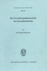 Cover-Bild Zur Verwaltungsakzessorietät des Umweltstrafrechts.