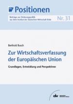 Cover-Bild Zur Wirtschaftsverfassung der Europäischen Union