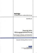 Cover-Bild Zwanzig Jahre Bildungsgesamtrechnung