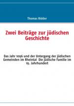 Cover-Bild Zwei Beiträge zur jüdischen Geschichte