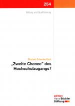 Cover-Bild "Zweite Chance" des Hochschulzugangs?