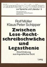 Cover-Bild Zwischen Lese-Rechtschreibschwäche und Legasthenie