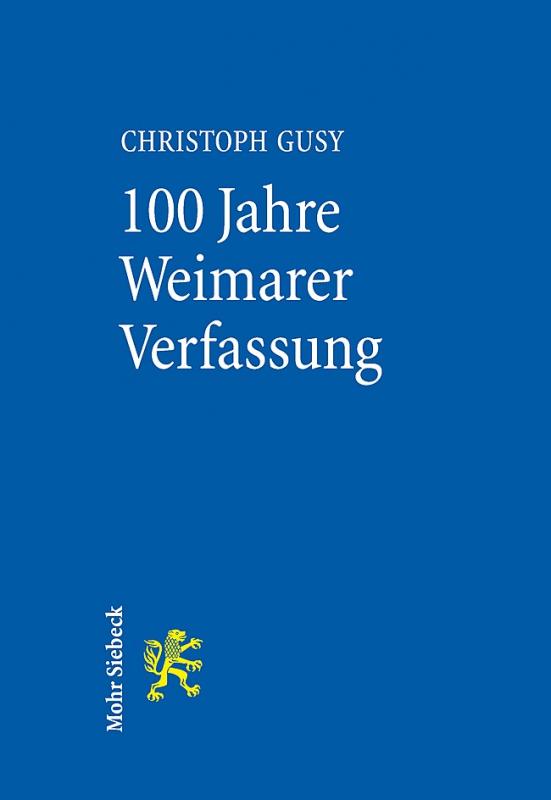 Cover-Bild 100 Jahre Weimarer Verfassung