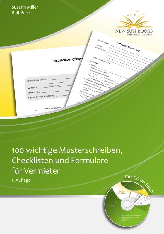 Cover-Bild 100 wichtige Musterschreiben,Checklisten und Formulare für Vermieter