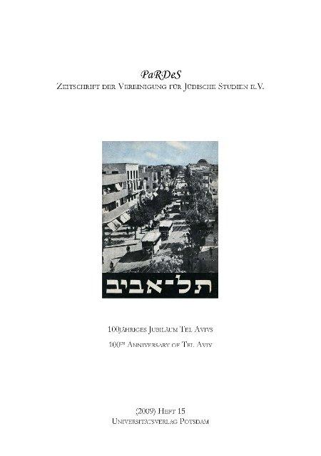 Cover-Bild 100jähriges Jubiläum Tel Avivs = 100th anniversary of Tel Aviv