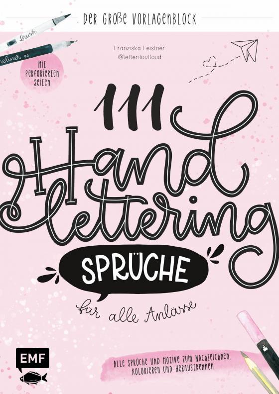 Cover-Bild 111 Handlettering-Sprüche für alle Anlässe – Der große Vorlagen-Block