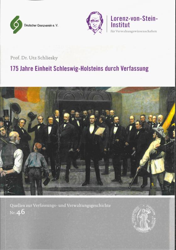 Cover-Bild 175 Jahre Einheit Schleswig-Holsteins durch Verfassung