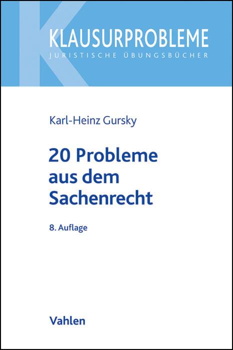 Cover-Bild 20 Probleme aus dem Sachenrecht