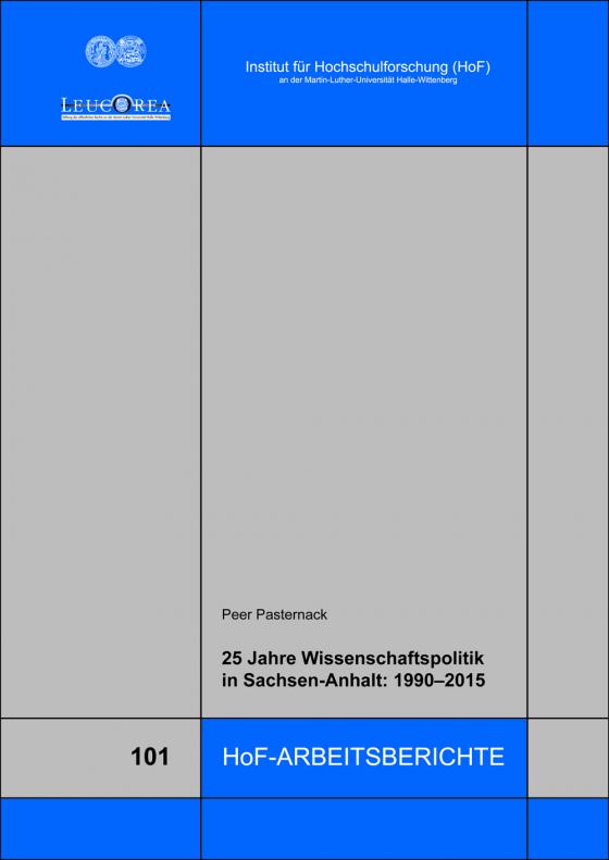 Cover-Bild 25 Jahre Wissenschaftspolitik in Sachsen-Anhalt