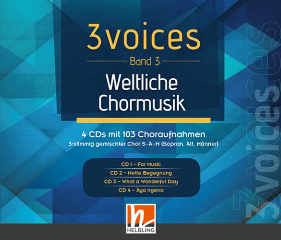 Cover-Bild 3 voices (Band 3) weltliche Chormusik (3-CD-Box)