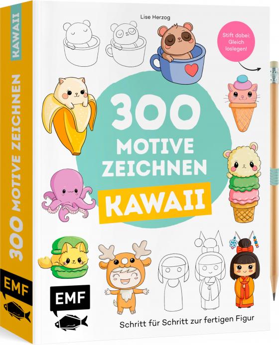 Cover-Bild 300 Motive zeichnen – Kawaii