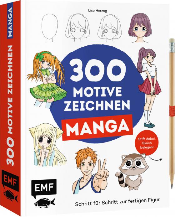 Cover-Bild 300 Motive zeichnen – Manga