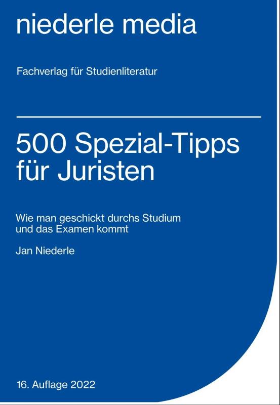 Cover-Bild 500 Spezial-Tipps für Juristen - 2022