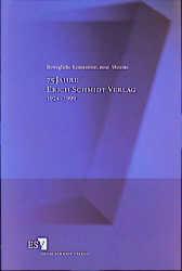 Cover-Bild 75 Jahre Erich Schmidt Verlag 1924-1999
