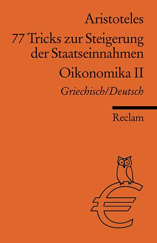 Cover-Bild 77 Tricks zur Steigerung der Staatseinnahmen. Oikonomika. 2. Buch Gr. /Dt.