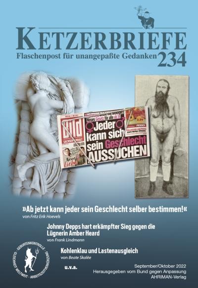 Cover-Bild »Ab jetzt kann jeder sein Geschlecht selber bestimmen!«