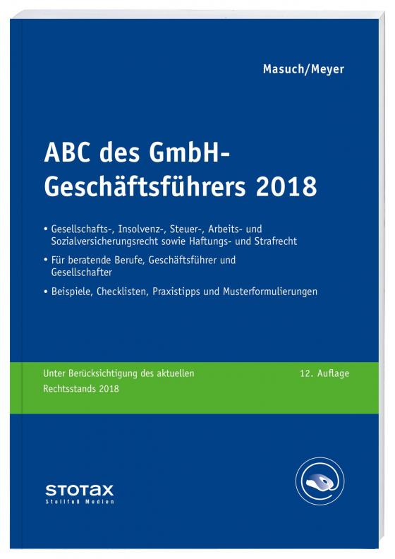 Cover-Bild ABC des GmbH-Geschäftsführers 2018