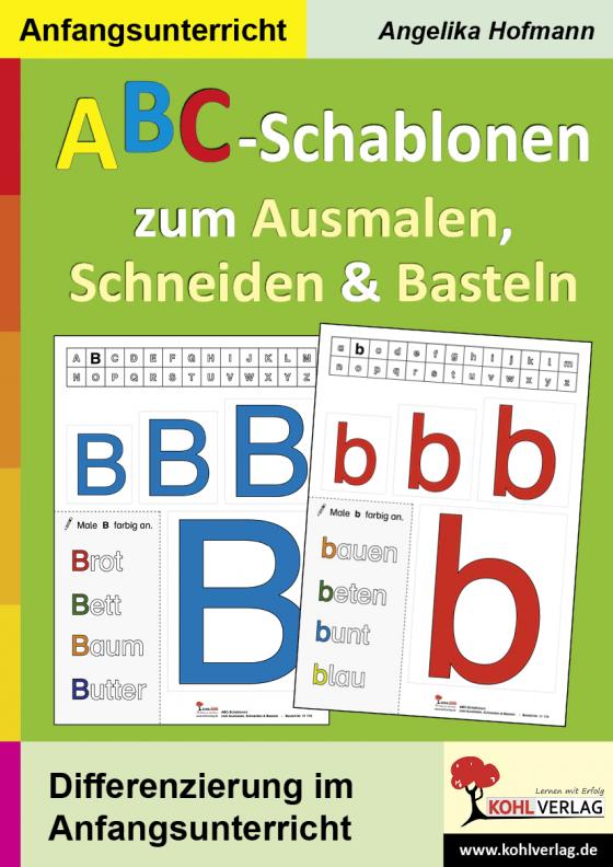 Cover-Bild ABC-Schablonen zum Ausmalen, Schneiden und Basteln