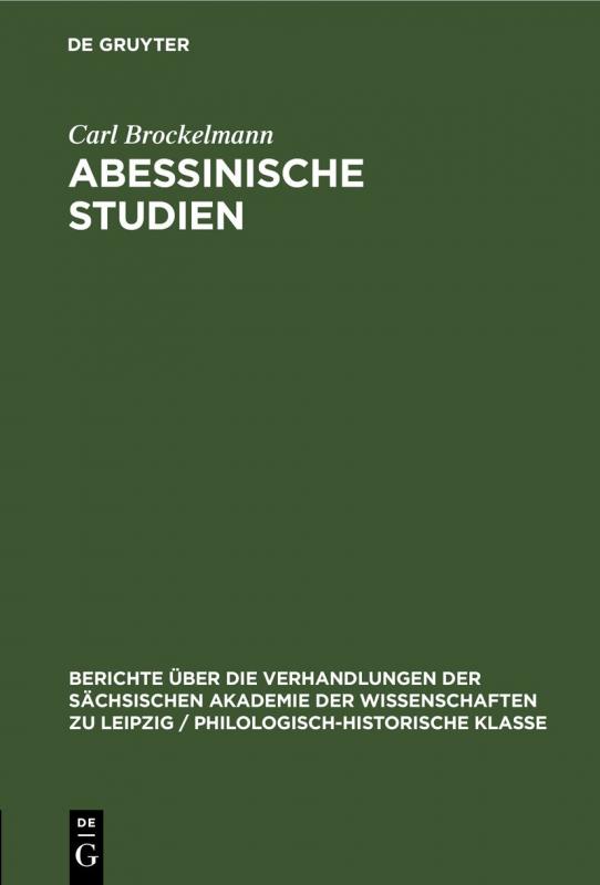 Cover-Bild Abessinische Studien