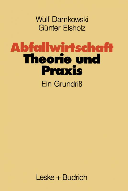 Cover-Bild Abfallwirtschaft Theorie und Praxis