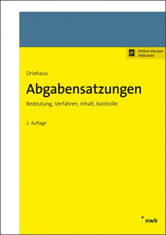 Cover-Bild Abgabensatzungen