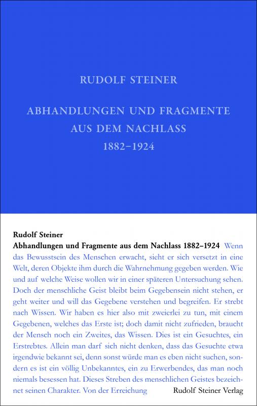 Cover-Bild Abhandlungen und Fragmente aus dem Nachlass 1897–1925