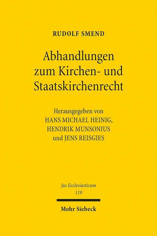 Cover-Bild Abhandlungen zum Kirchen- und Staatskirchenrecht
