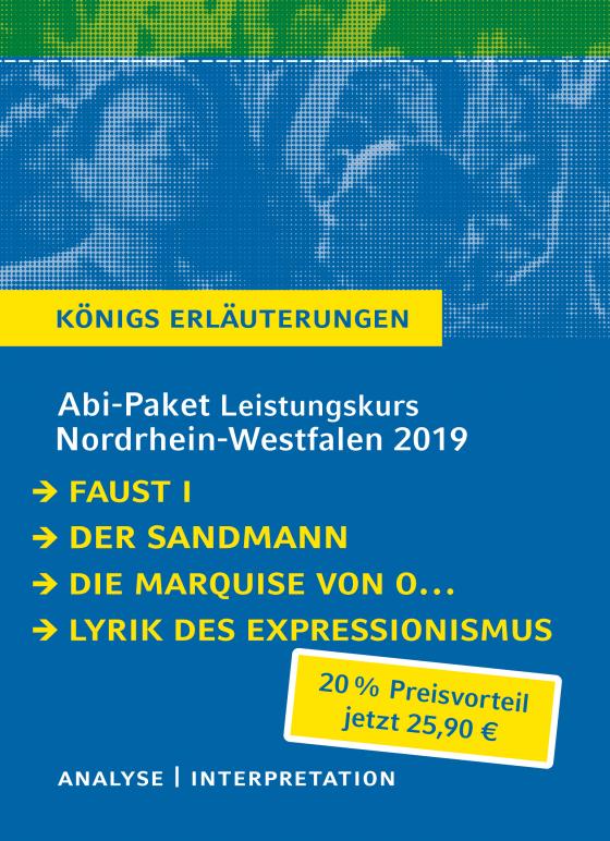 Cover-Bild Abitur-Paket Nordrhein-Westfalen 2019. Deutsch Leistungskurs - Königs Erläuterungen: