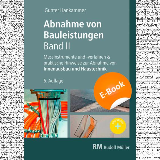 Cover-Bild Abnahme von Bauleistungen, 6. A. Band II - E-Book (PDF)