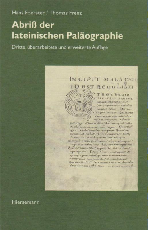 Cover-Bild Abriß der lateinischen Paläographie