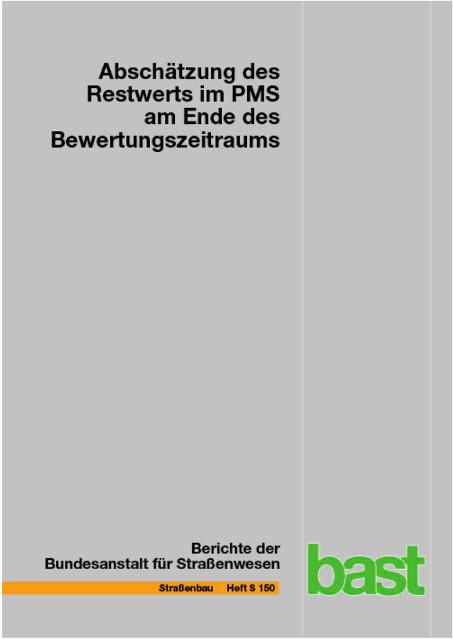 Cover-Bild Abschätzung des Restwertes im PMS am Ende des Bewertungszeitraums