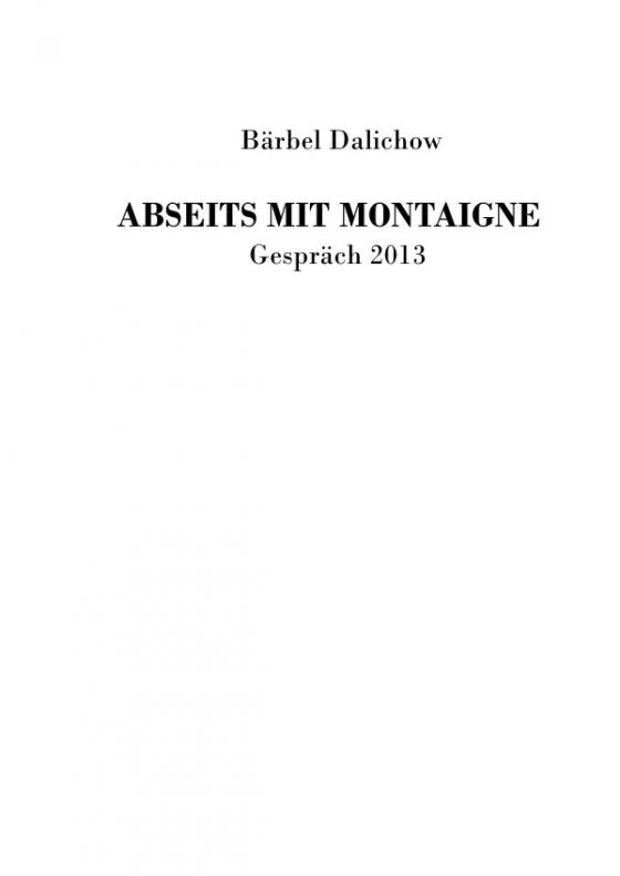 Cover-Bild Abseits mit Montaigne