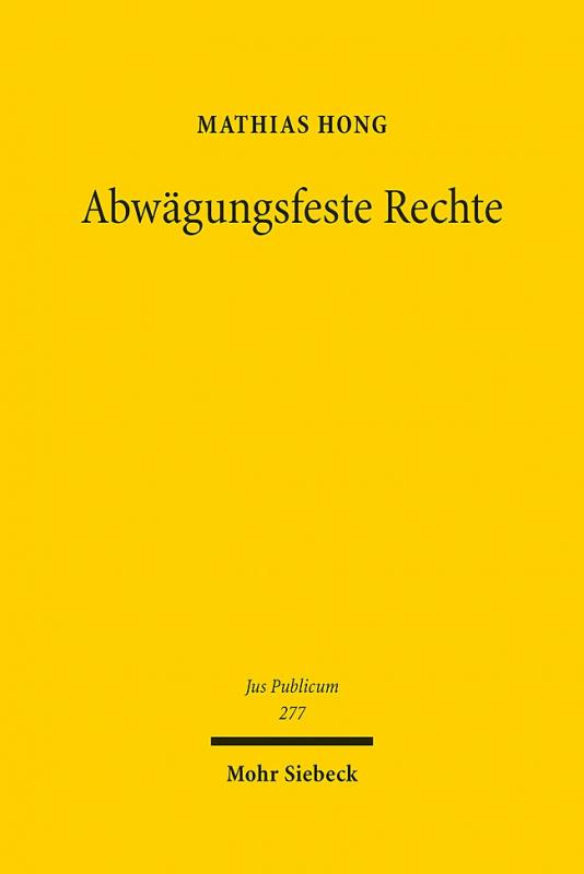 Cover-Bild Abwägungsfeste Rechte