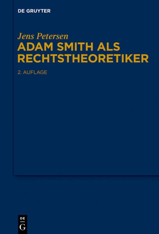 Cover-Bild Adam Smith als Rechtstheoretiker