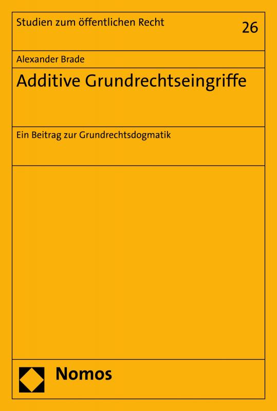 Cover-Bild Additive Grundrechtseingriffe