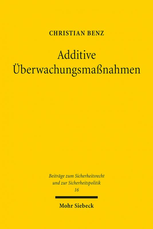 Cover-Bild Additive Überwachungsmaßnahmen