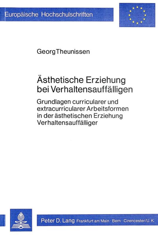 Cover-Bild Ästhetische Erziehung bei Verhaltensauffälligen