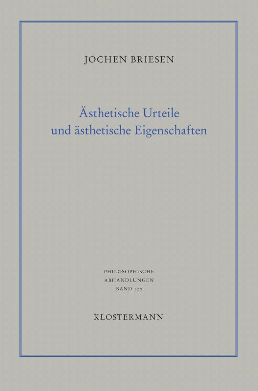 Cover-Bild Ästhetische Urteile und ästhetische Eigenschaften