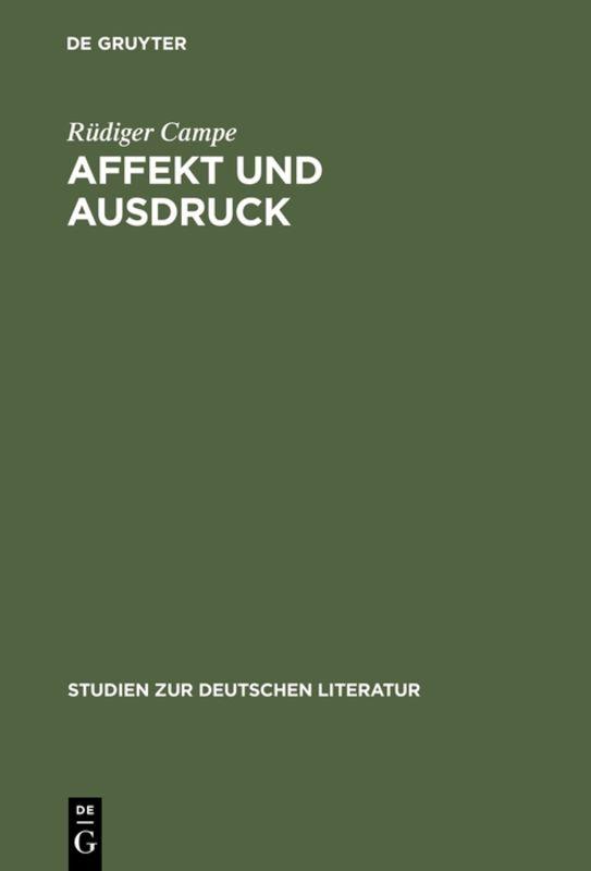 Cover-Bild Affekt und Ausdruck