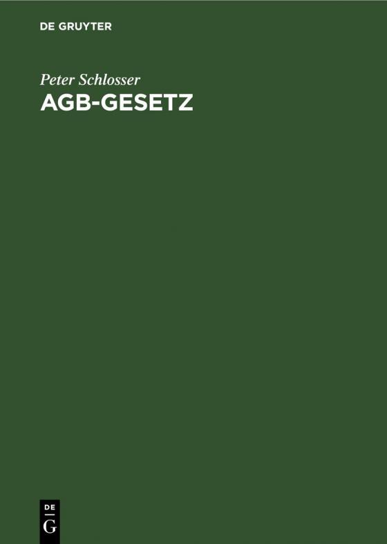 Cover-Bild AGB-Gesetz