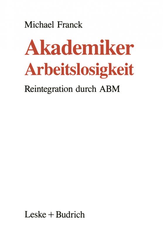 Cover-Bild Akademiker-Arbeitslosigkeit