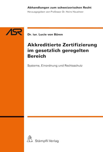 Cover-Bild Akkreditierte Zertifizierung im gesetzlich geregelten Bereich